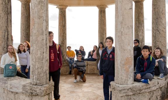 Vivace musicians on tour in Europe.