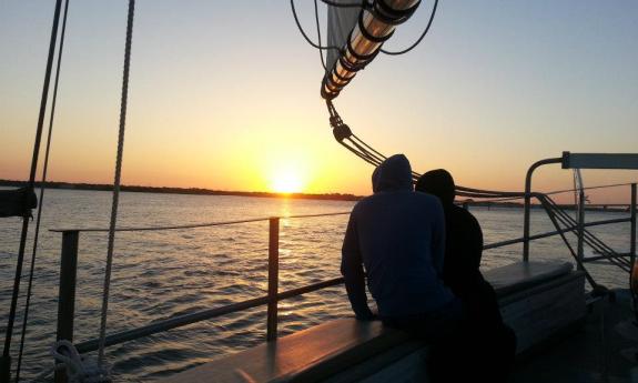 See St. Augustine's spectcular Nights of Lights from aboard the tall ship Schooner Freedom.