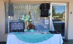 Outside Now & Zen Studio in St. Augustine, FL.