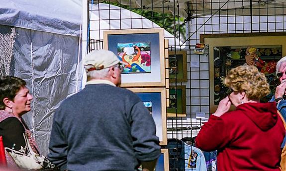 The Old Town Art Show is a popular event in the spring in St. Augustine.