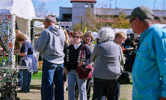 The Old Town Art Show is a popular event in the spring in St. Augustine.