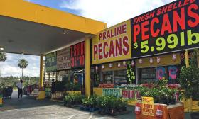 The exterior of the Pecan Outlet