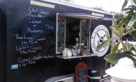 Piccola Cucini Food Truck offers food at Marina Munch in St. Augustine.