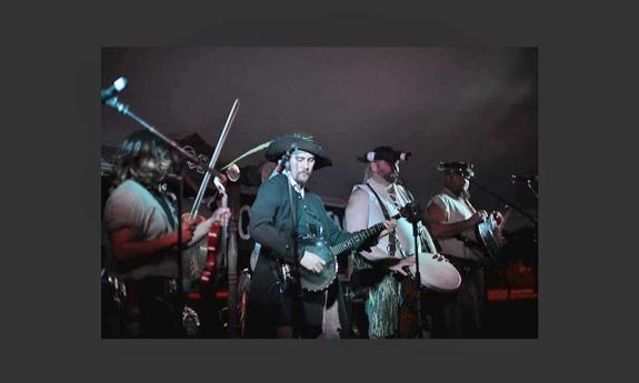 Pirate bands perform live music throughout the Pirate Gathering in St. Augustine.