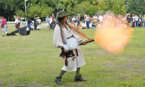 Visitors to the Pirate Gathering can watch an all-out mutiny take place on Francis Field.