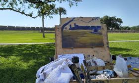 Painting "en plein air" in St. Augustine
