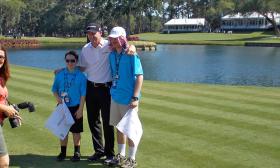 Fans can pose for pictures with their favorite golfers!