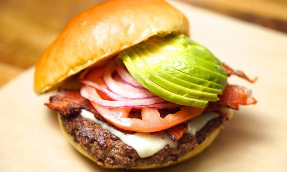 The Cali-Burger with bacon and avocado at One Twenty Three Burger in St. Augustine.