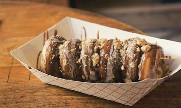 A batch of mini donuts from Auggie's Mini Donuts in St. Augustine.