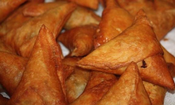 Samosas at African Love Kitchen in St. Augustine, Fl 
