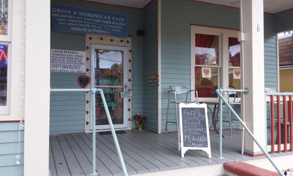 The entrance to Agustina's Love Tree Cafe and Boutique in St. Augustine.