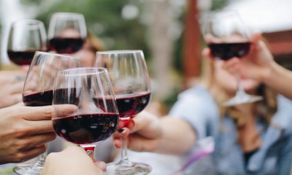 A toast at Al Dente's Ristorante Italiano in St. Johns, FL