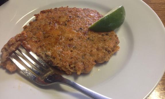 The salmon sausage at Anastasia Diner in St. Augustine Beach.