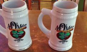 Customized beer steins are available at Ann O'Malley's in St. Augustine.
