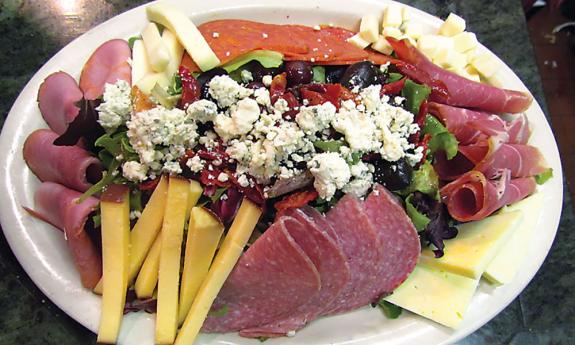 Antipasto salad at the Chianti Room in downtown St. Augustine.
