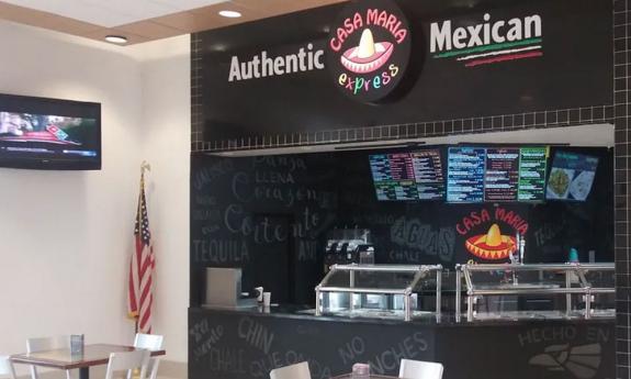 The counter at Casa Maria Express in the Outlets in St. Augustine.