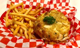 Crab cake from Coastal Craves in St. Augustine.