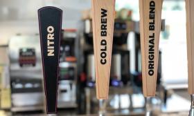 Coffee brewing taps used at Dunkin' Donuts