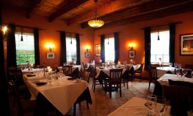The dining room at Collage Restaurant in St. Augustine, FL.