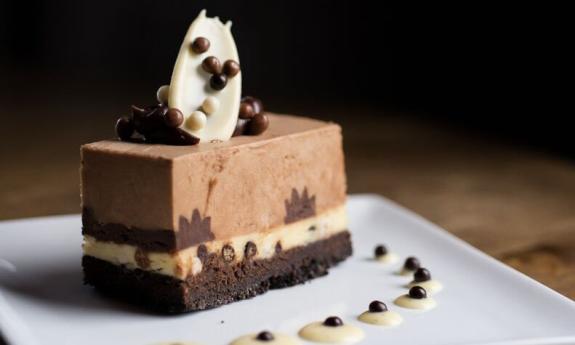 Chocolate cake at Creme de la Cocoa in St. Augustine, Florida
