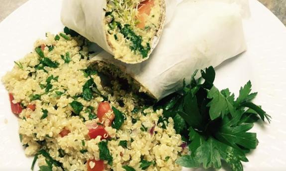 Tabouli hummus salad at Diane's Natural Market Café in St. Augustine.