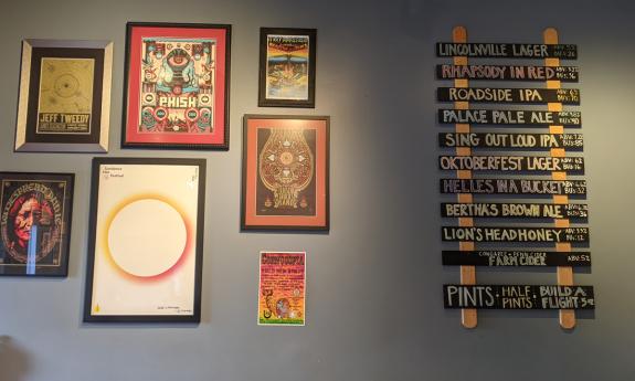 The menu board for brews changes frequently at Dog Rose Brewing Co. in St. Augustine.