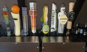 Variety of wine and beer available at St. Augustine's Elkhouse Eatery, including craft beers on tap.
