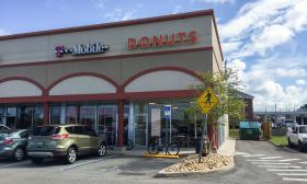 Front view of Fiction Donuts in St. Augustine, Florida.