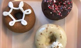 Donut flavors to celebrate the winter holidays from Fiction Donuts in St. Augustine.