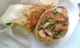 Fish Wrap at The Marina Cantina in St. Augustine, Fl 