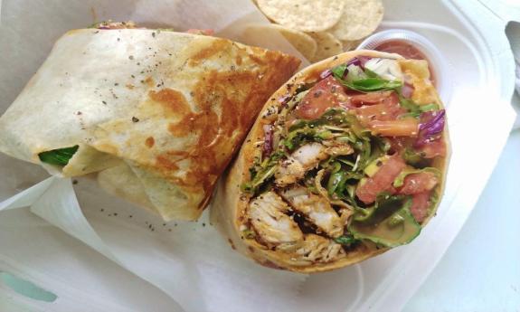 Fish Wrap at The Marina Cantina in St. Augustine, Fl 