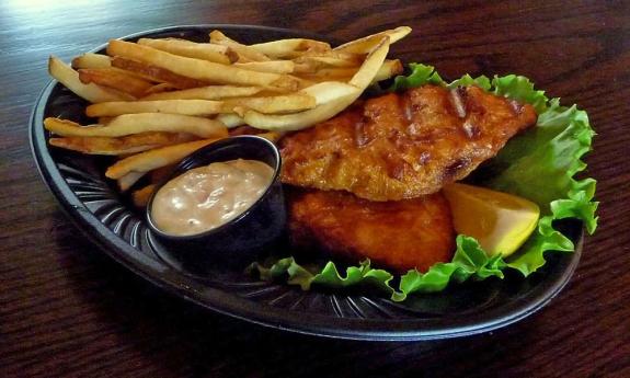 A delicious British favorite - fish 'n' chips!