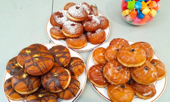 Goodies from Fraidy's Kosher Catering in St. Augustine.