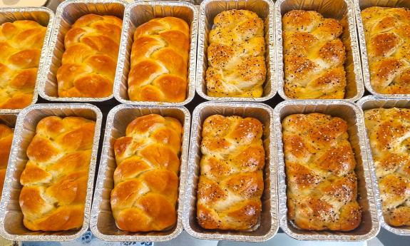 Challah from Fraidy's Kosher Catering in St. Augustine.