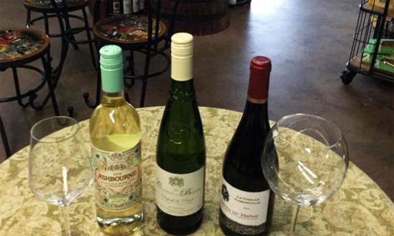 A small sample of the wine available at Fresh Market Island in St. Augustine.