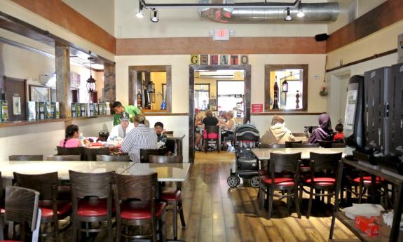 The interior of Gelato Time on St. George Street in St. Augustine.