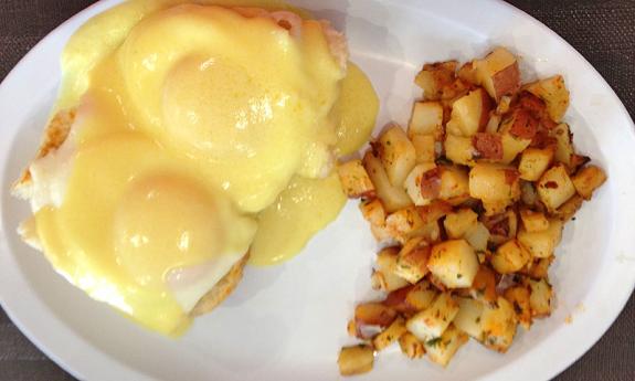 Eggs and Hashbrowns at Mary's Harbor View Cafe in St. Augustine.