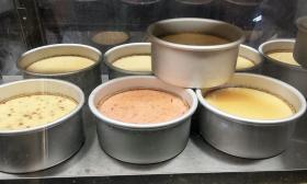 Cheesecakes cooling at Heavenly Cheesecakes & Bakery in St. Augustine, FL.