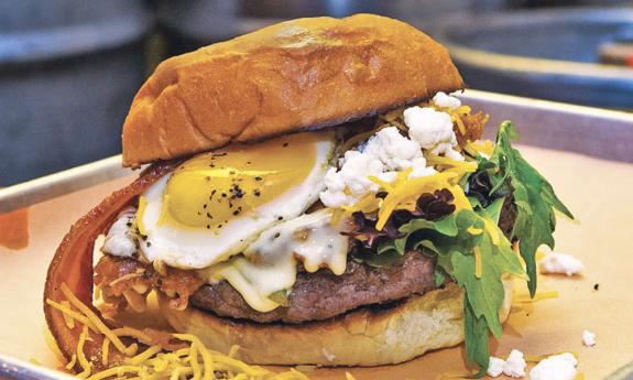 Some of the delicious fare offered at Hoptinger Bier Garden and Sausage House in St. Augustine, Florida.