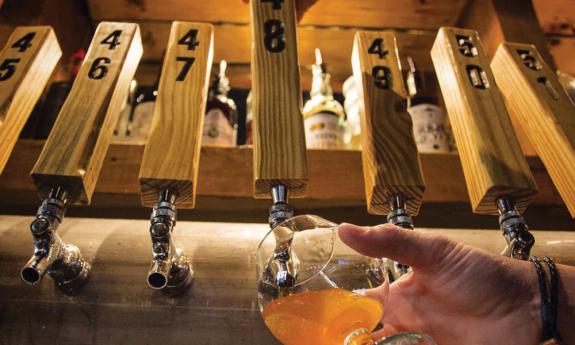 Hoptinger's in St. Augustine features 86 rotating taps and 82 different beers