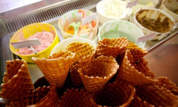 A sampling of the delicious variety offered by Tedi's Olde Tyme Ice Cream in St. Augustine, Florida.