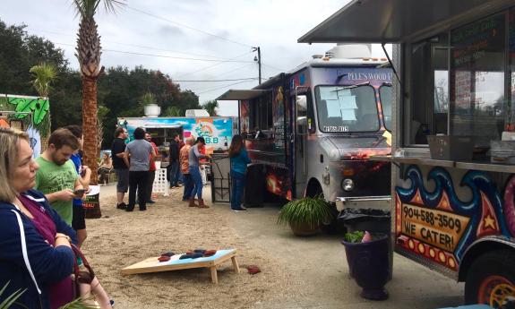 Village Garden Food Truck Park in St. Augustine, Florida