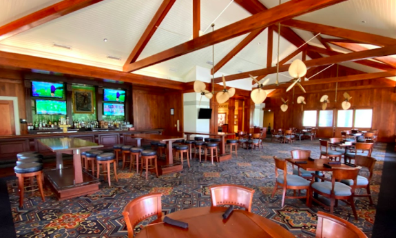 The inside seating area at The Legends Grille