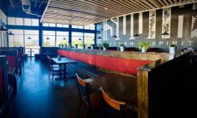 Inside seating at South Kitchen & Spirits in Nocatee, Florida 