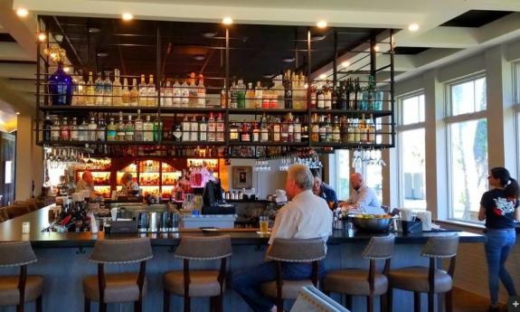 The interior and bar area of Valley Smoke BBQ in Ponte Vedra Beach, north of St. Augustine.