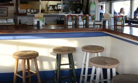 The indoor counter at Jack's BBQ on Anastasia Island in St. Augustine.