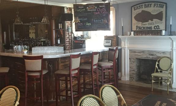 The bar at Johnny's Oyster Bar in St. Augustine, Florida.