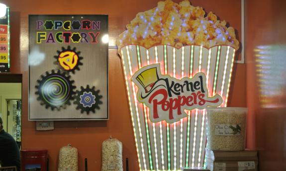 Fun popcorn factory wall art