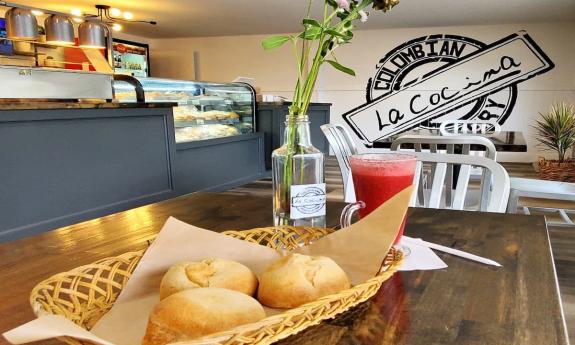 Inside La Cocina Bistro & Catering in St. Augustine.