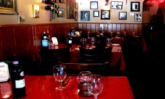The dining room at La Strada in St. Augustine Beach, FL.